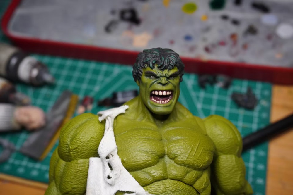 Memory toys Hulk Anime headsculpt（Open mouth Headsculpt/ close mouth Headsculpt)  /diy doll 1/12