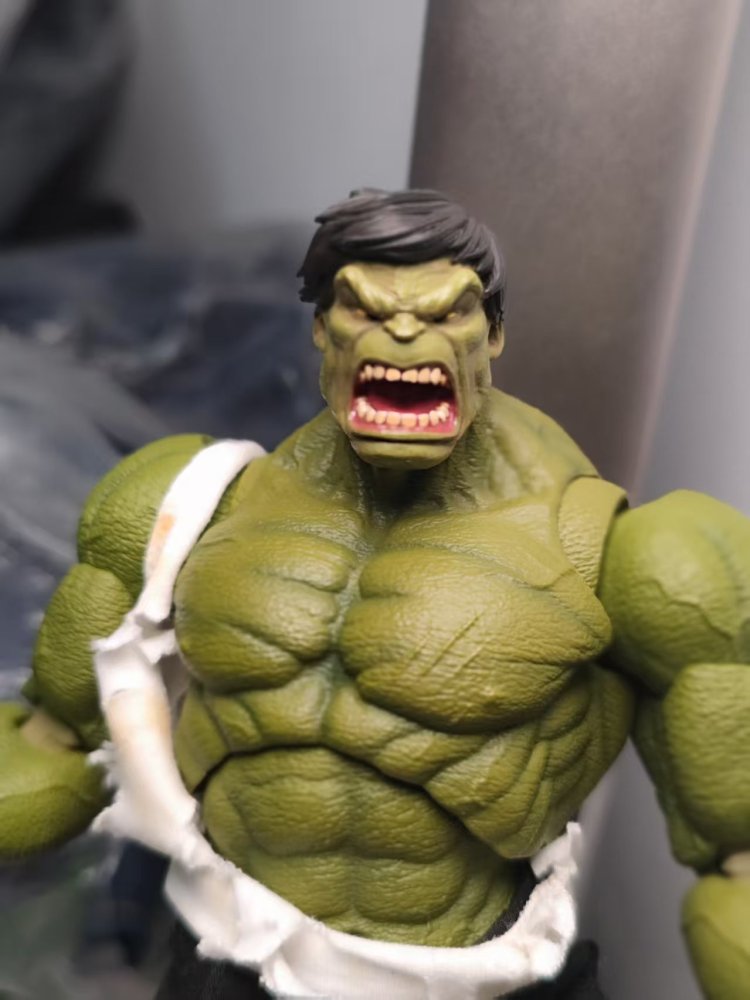 Memory toys HULK black hair headsculpt / shorts + black pants 1:12
