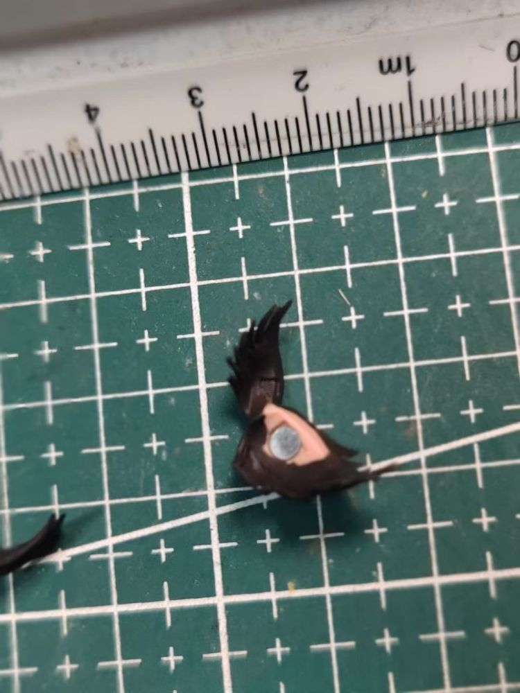Batman Wayne (Highly Detailed Coloring Version) - Hair Change headsculpt 1:12