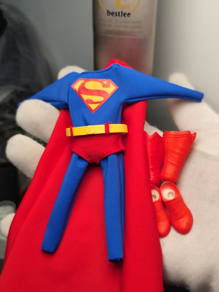 Adam superman suit/ boots/ Batman clothing/boots and glove accessories 1/12