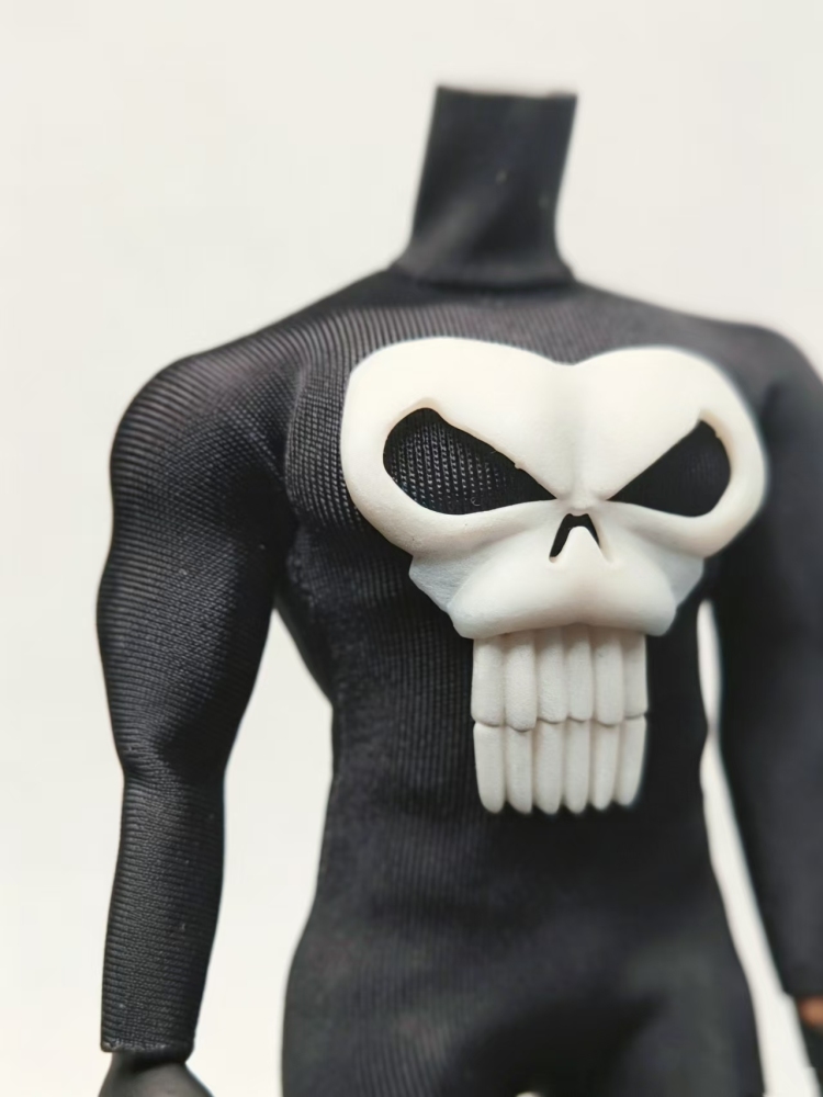 Punisher 3D Logo Bodysuit 1:12
