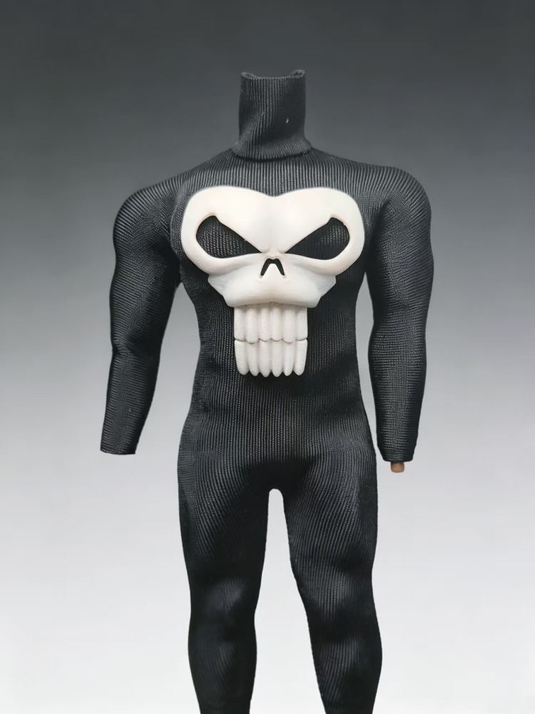 Punisher 3D Logo Bodysuit 1:12