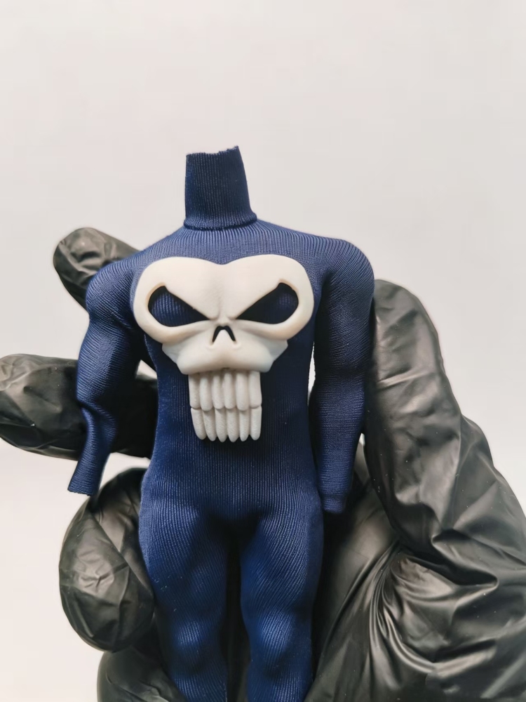 Punisher 3D Logo Bodysuit 1:12