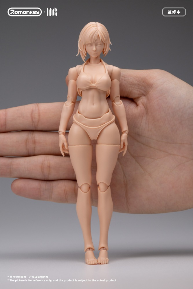 Romankey UMS004 1/12 Super Articulated Female Body Mia-Unpainted Version