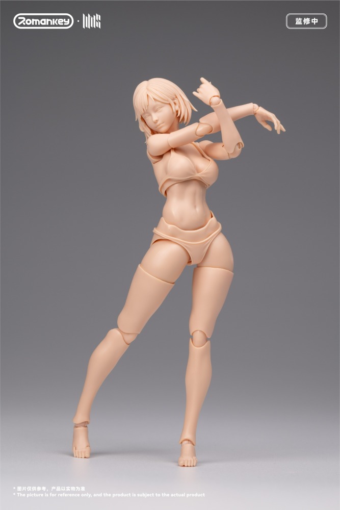 Romankey UMS004 1/12 Super Articulated Female Body Mia-Unpainted Version