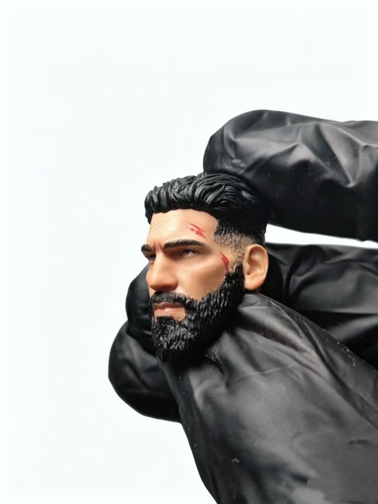 1/12 Netflix Punisher Bearded Head Sculpt