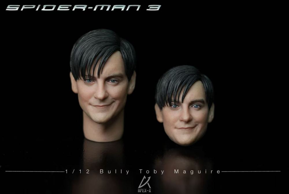 1/12 Evil Tobey Maguire Painted Finished Head (Compatible with SHF, MAFEX, nota)