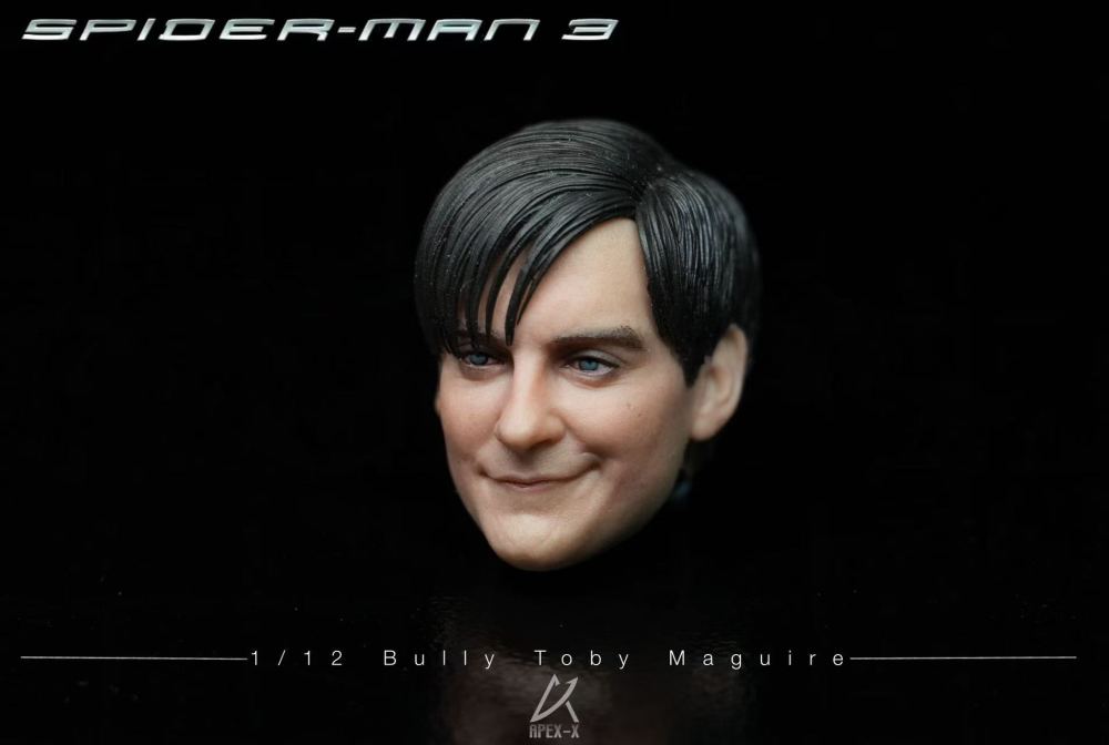 1/12 Evil Tobey Maguire Painted Finished Head (Compatible with SHF, MAFEX, nota)