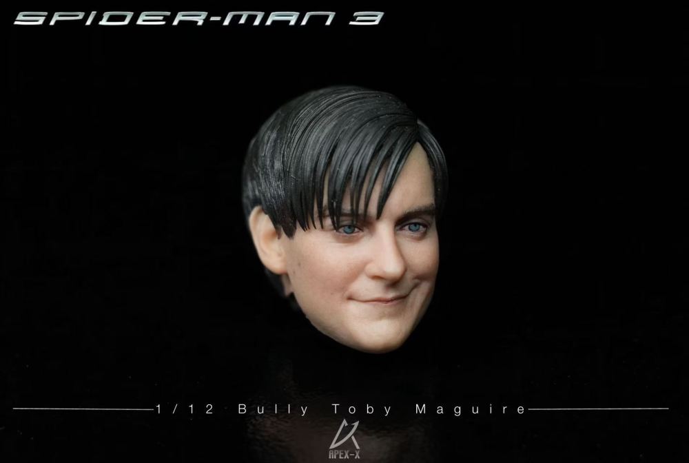 1/12 Evil Tobey Maguire Painted Finished Head (Compatible with SHF, MAFEX, nota)