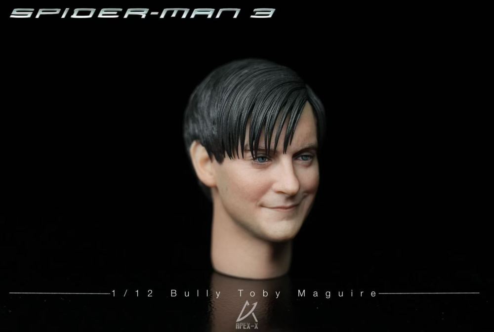 1/12 Evil Tobey Maguire Painted Finished Head (Compatible with SHF, MAFEX, nota)