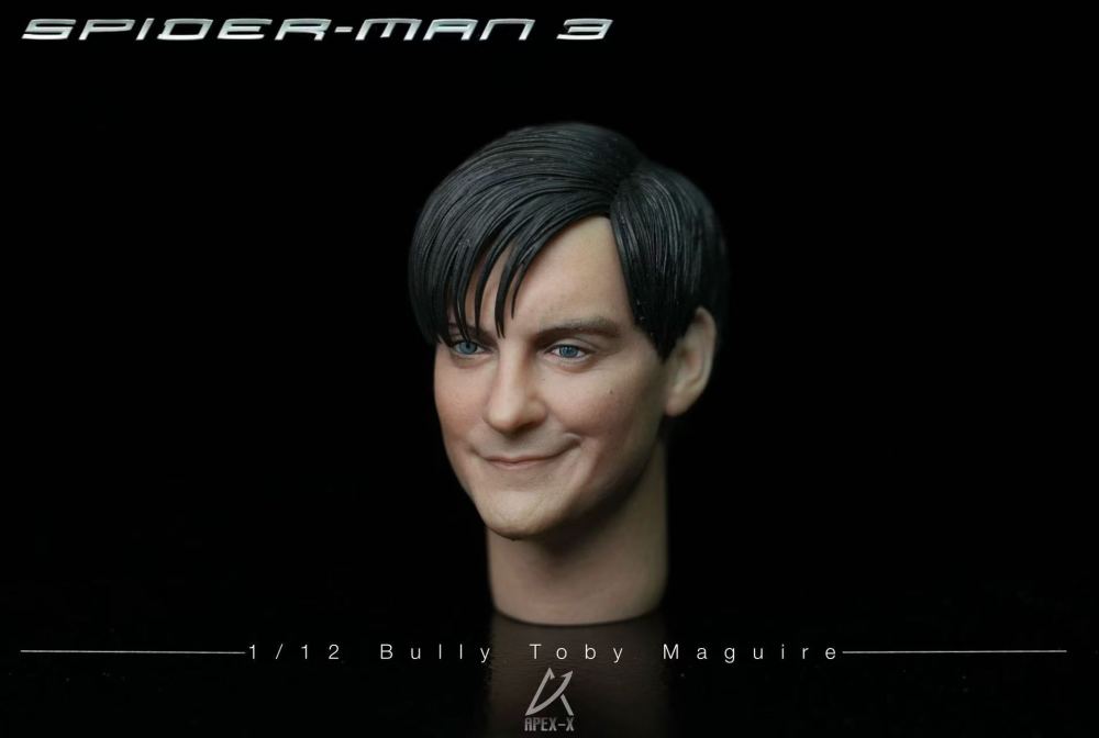1/12 Evil Tobey Maguire Painted Finished Head (Compatible with SHF, MAFEX, nota)