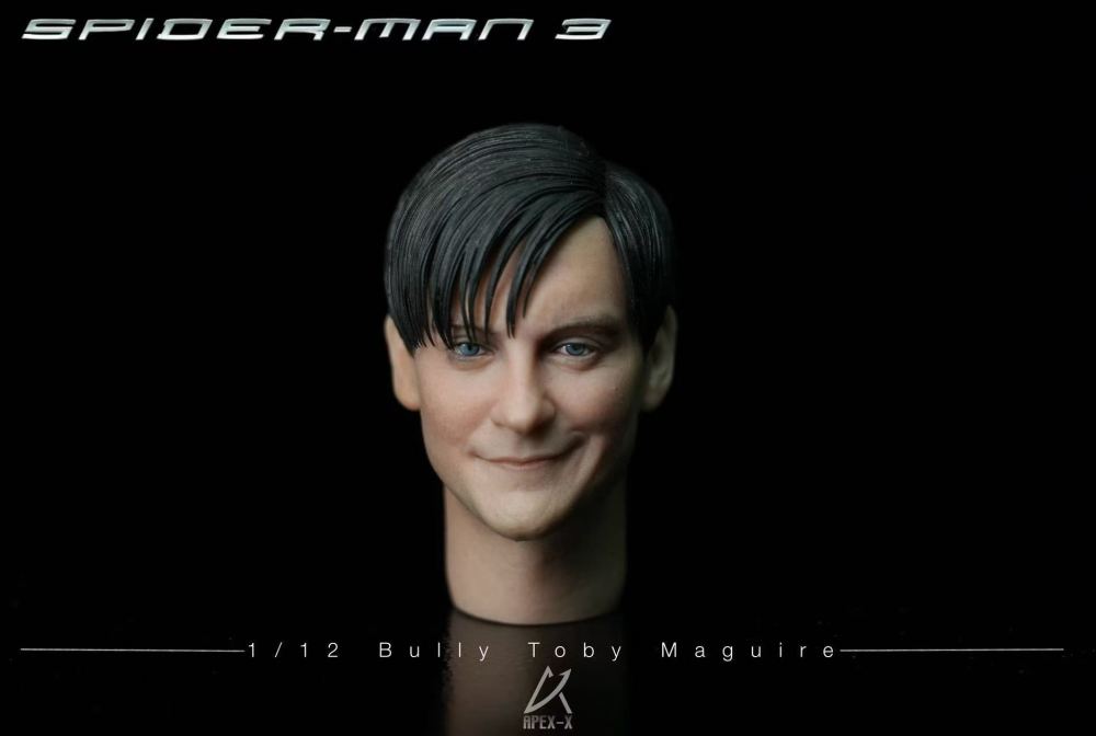 1/12 Evil Tobey Maguire Painted Finished Head (Compatible with SHF, MAFEX, nota)