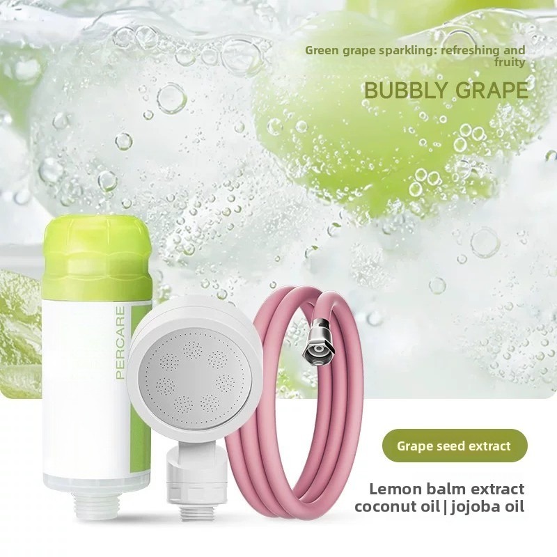 Filter sprinkler hose shower pipe booster nozzle set, 4 four-way water distribution pipes with special coarse diameter universal