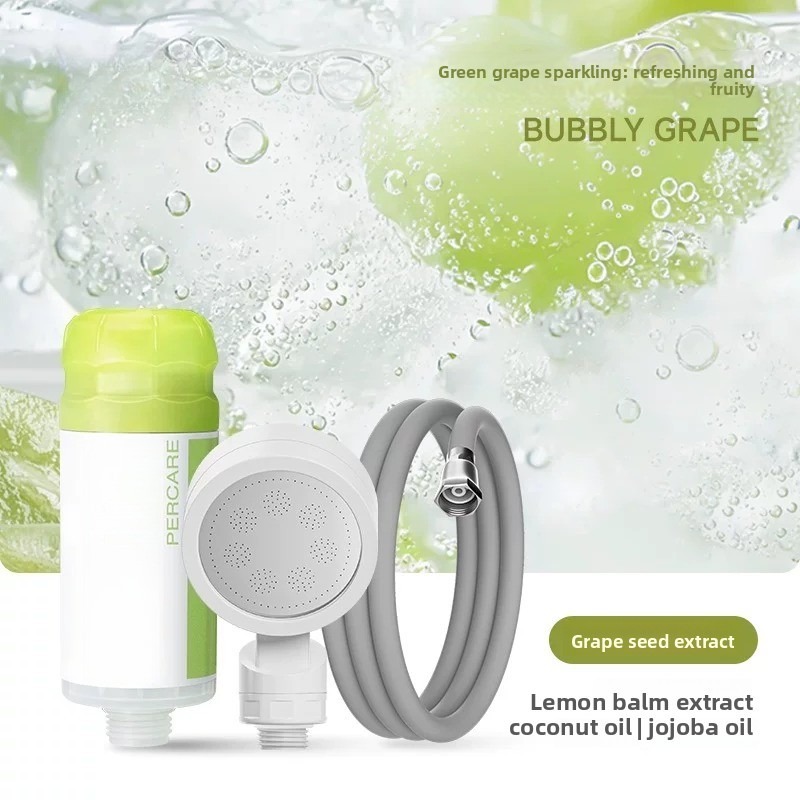 Filter sprinkler hose shower pipe booster nozzle set, 4 four-way water distribution pipes with special coarse diameter universal