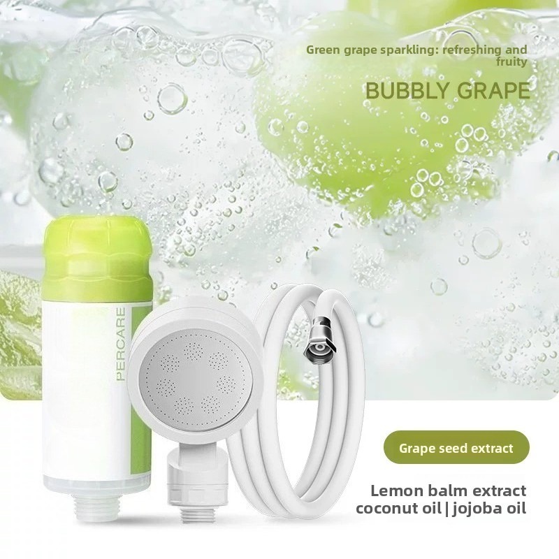 Filter sprinkler hose shower pipe booster nozzle set, 4 four-way water distribution pipes with special coarse diameter universal