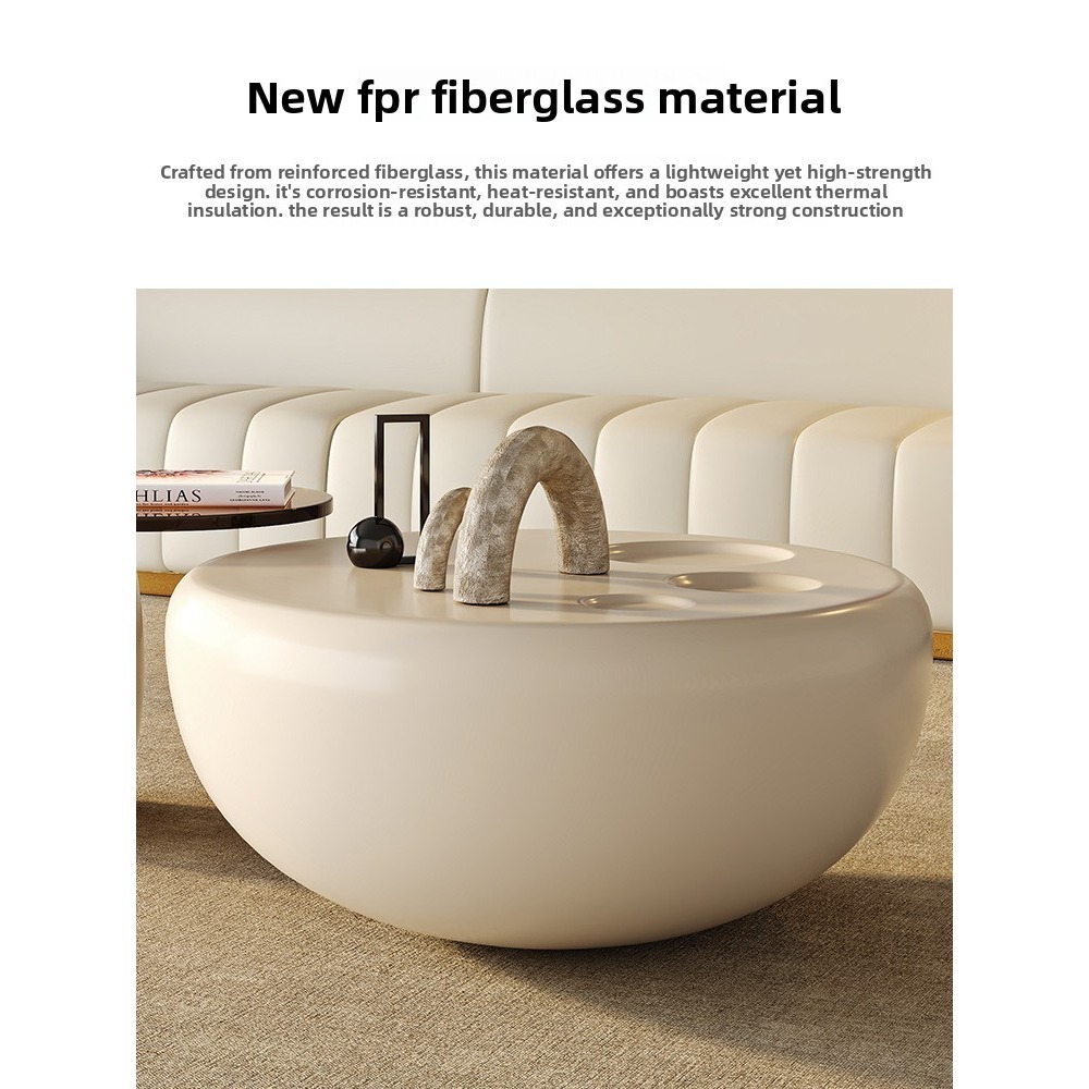 Innovative Italian style cat paw coffee table, TV cabinet side table, size of apartment, modern living room, fiberglass coffee table