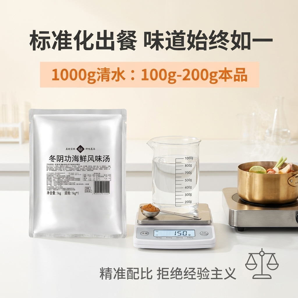 Qianwei Tom Yum Seafood Flavor Soup (Semi-solid Seasoning)