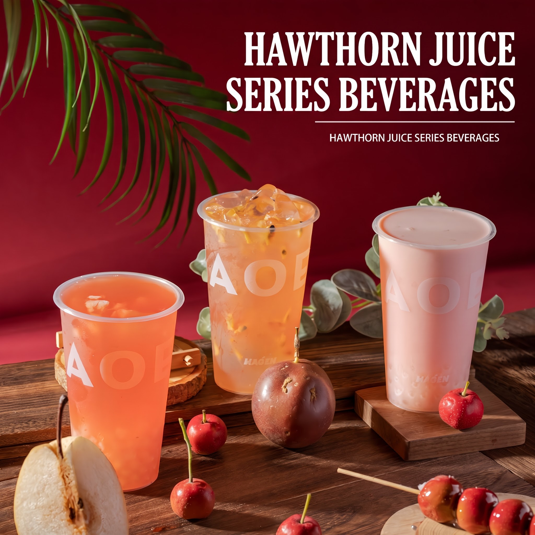 Hawthorn flavored beverage, concentrated fruit tea, smoothie milk tea, raw material 1L/山楂风味饮料饮料浓浆 果茶冰沙奶茶原料1L