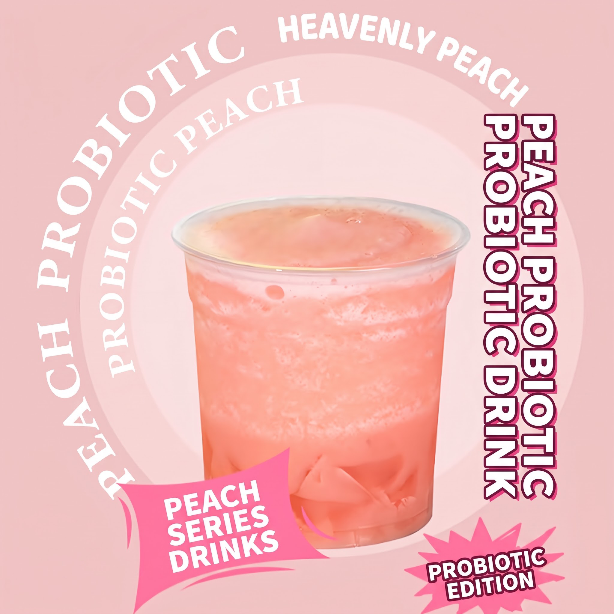 Peach flavored beverage, concentrated fruit tea, smoothie milk tea, raw material 1L/水蜜桃风味饮料饮料浓浆 果茶冰沙奶茶原料1L