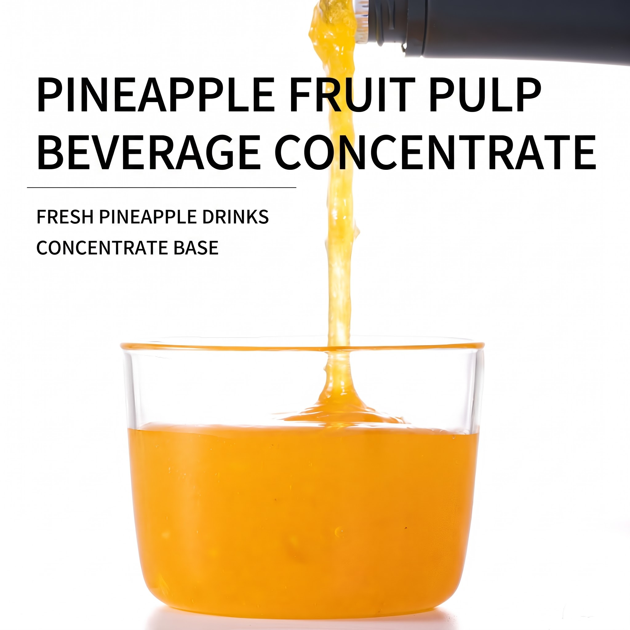 Pineapple flavored beverage, concentrated fruit tea, smoothie milk tea, raw material 1L/凤梨风味饮料饮料浓浆 果茶冰沙奶茶原料1L