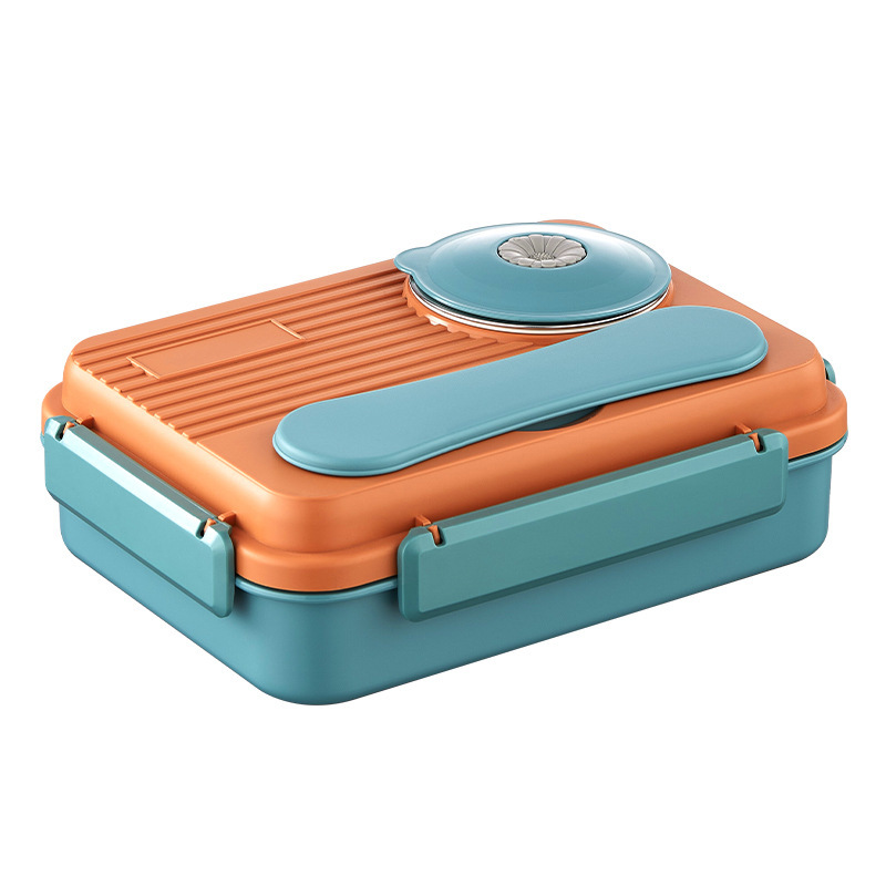 304 Stainless Steel Insulated Bento Lunch Box — Compartmentalized Meal Container Set for Office & School