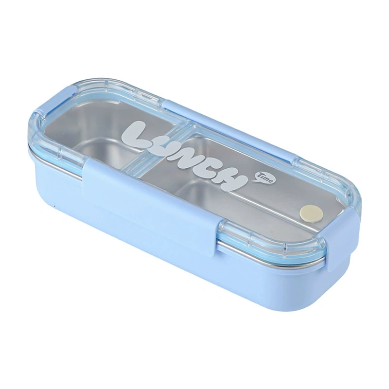304 Stainless Steel Divided Bento Lunch Box — Sealed, Leak-Resistant Compartments, No Flavor Mixing