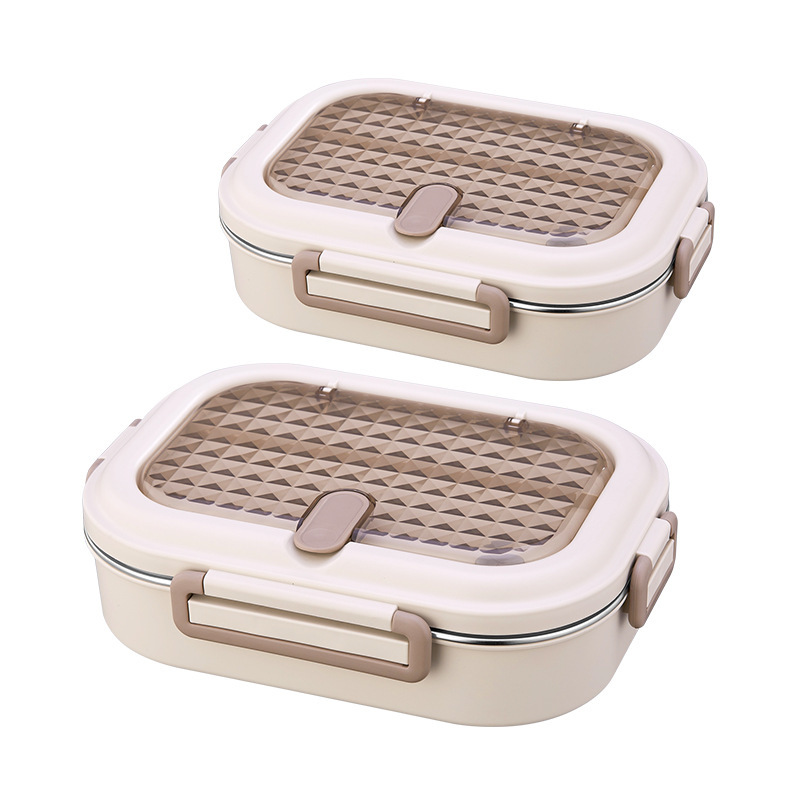 304 Stainless Steel Insulated Bento Box — Portable Meal Prep Container for Work & School