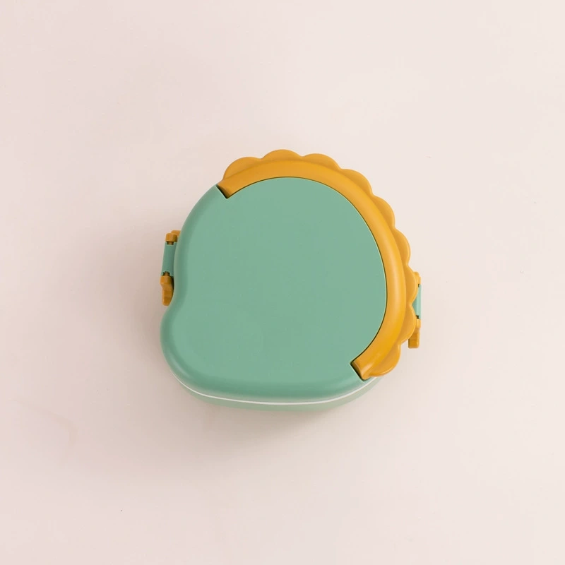 Dino Bento Box for Kids — Divided, Microwave-Safe Lunch Box with Handle & Fruit Compartment