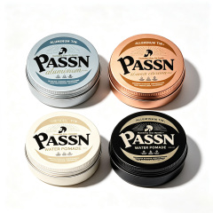 Screw Lid Aluminum Jar Aluminum Can for Hair Clay Cosmetic Balm Container Free Sample Free Design