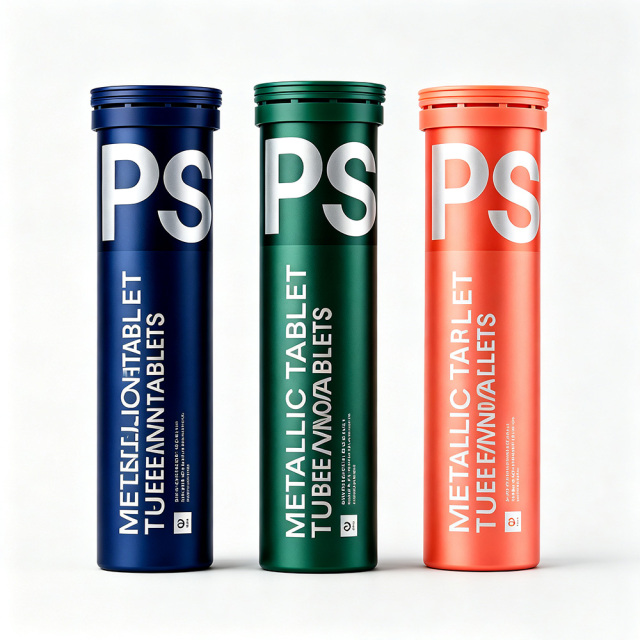 Aluminum Effervescent Tablet Tube Moisture Proof Aluminum Packaging Tube for Effervescent Tablets