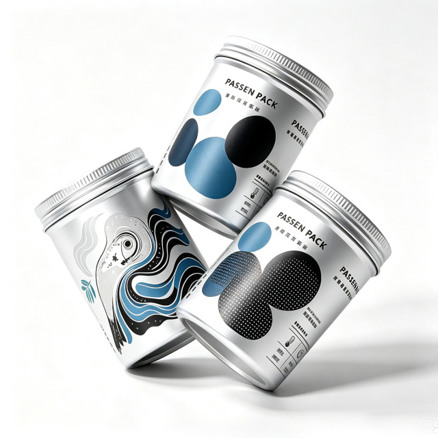 50ml 100ml 200ml 300ml 500ml Food Compliance Certified Aluminum Canister Aluminum Jar Dustproof Tea Coffee Herbal Medicine Jar