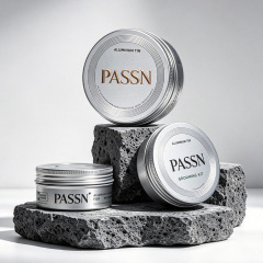 Airtight Aluminum Metal Tins Refillable Cosmetic Jars for Hair Styling Paste Body Cream Ointment and Beauty Balm,PASSEN,Airtight Aluminum Metal Tins Refillable Cosmetic Jars for Hair Styling Paste Body Cream Ointment and Beauty Balm
