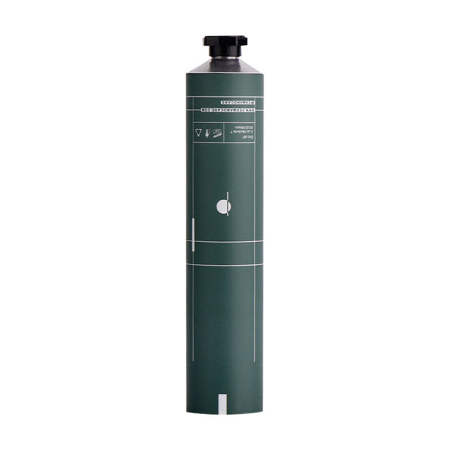 50ml 100ml 150m 200ml Green Matte Aluminum Soft Tube Packaging Hand Cream Tube with Plastic Cap
