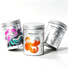 50ml 100ml 200ml 300ml 500ml Food Compliance Certified Aluminum Canister Aluminum Jar Dustproof Tea Coffee Herbal Medicine Jar