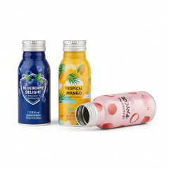 100ml 150ml 250ml 350ml Custom Printed Aluminum Bottles for Juice Coffee Wine Beverage Branding