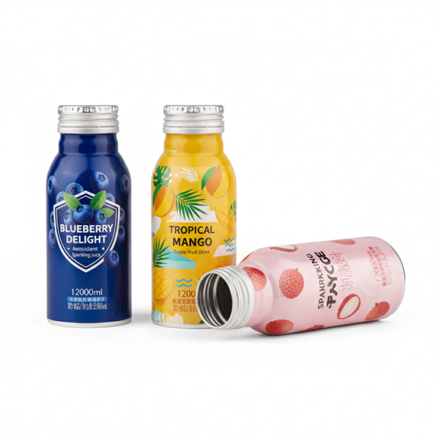 100ml 150ml 250ml 350ml Custom Printed Aluminum Bottles for Juice Coffee Wine Beverage Branding