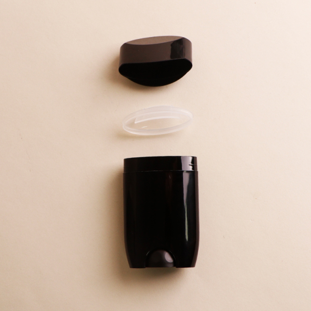 Fancy PP Cosmetic Packaging Oval Shape Sustainable Mini 15g Portable Deodorant Stick Containers