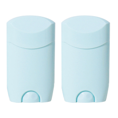 Round Twist up Salve Plastic Deodorant Tube 15g 30g 50g 75g White Portable Empty Plastic Deodorant Stick Container