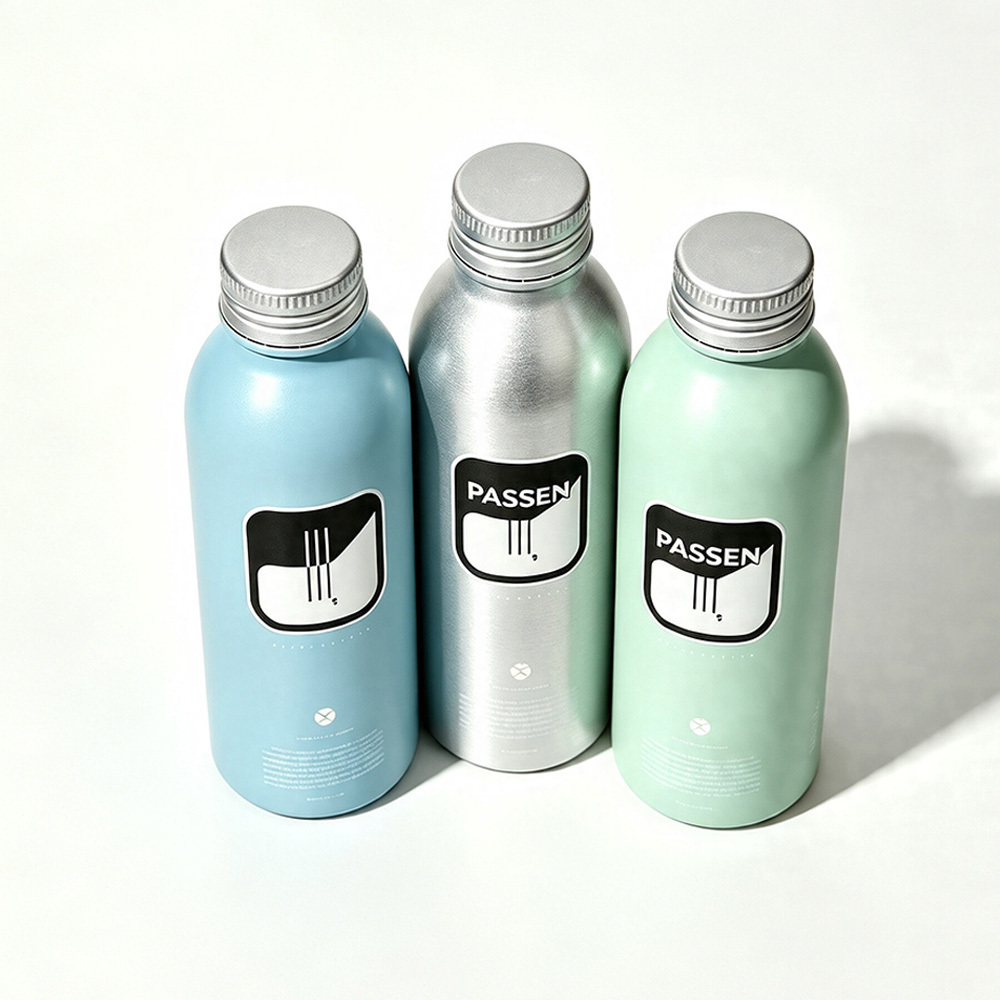 100ml 200ml 250ml 300ml 500ml Wide Mouth Aluminum Drink Bottle Easy Filling for Fresh Juice Beverage Packing