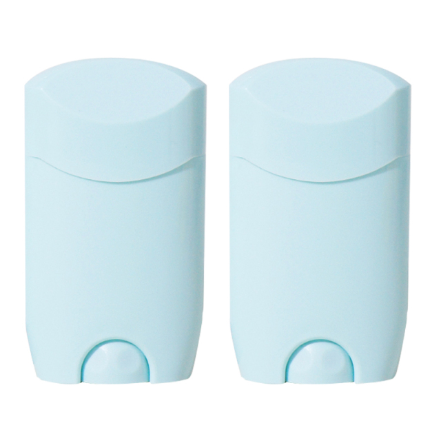 Round Twist up Salve Plastic Deodorant Tube 15g 30g 50g 75g White Portable Empty Plastic Deodorant Stick Container