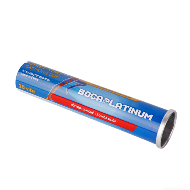 Empty Aluminum Effervescent Tube With Desiccant Cap for Dietary Supplement Tablets