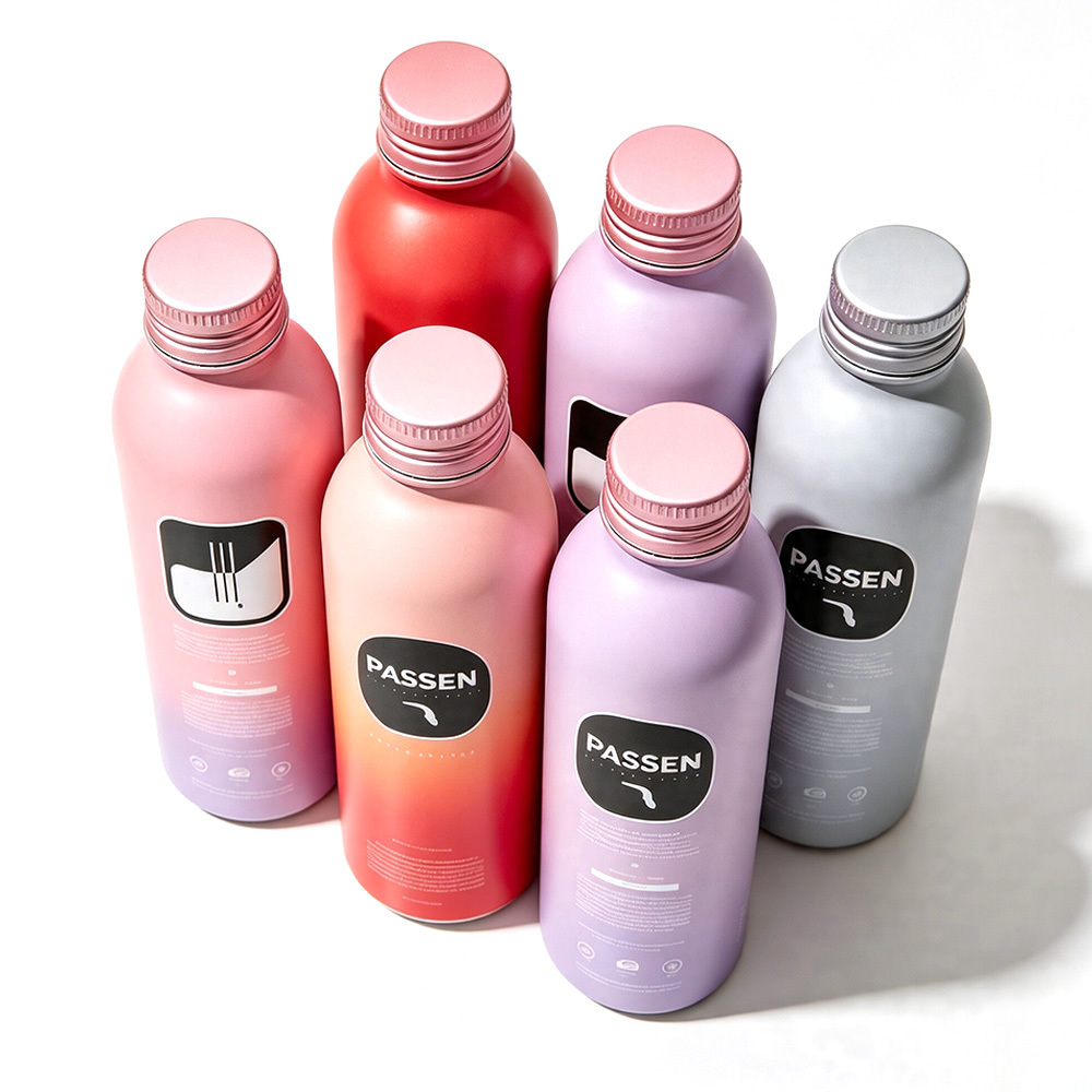 100ml 200ml 250ml 300ml 500ml Wide Mouth Aluminum Drink Bottle Easy Filling for Fresh Juice Beverage Packing