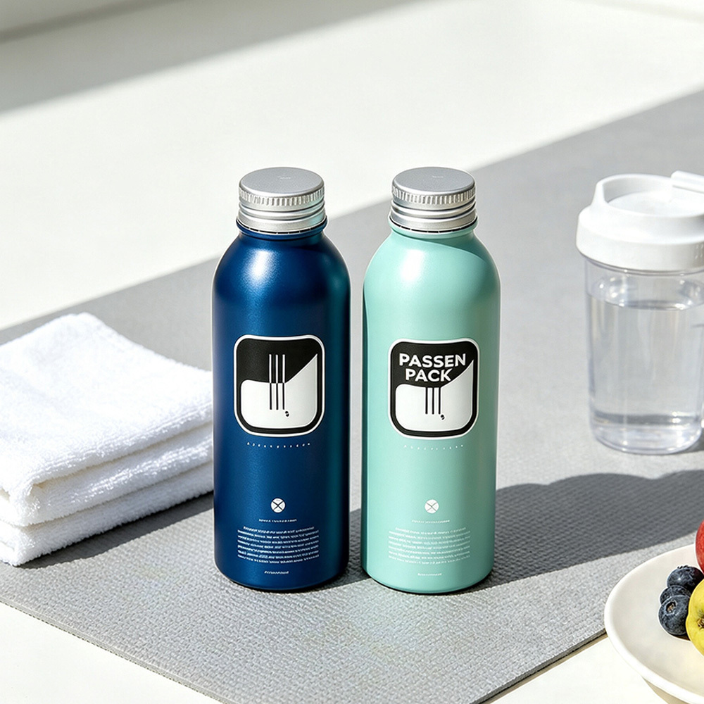 Empty Aluminum Bottle 50ml 100ml 250ml 350ml 500ml 1000ml for Carbonated Energy Beverages