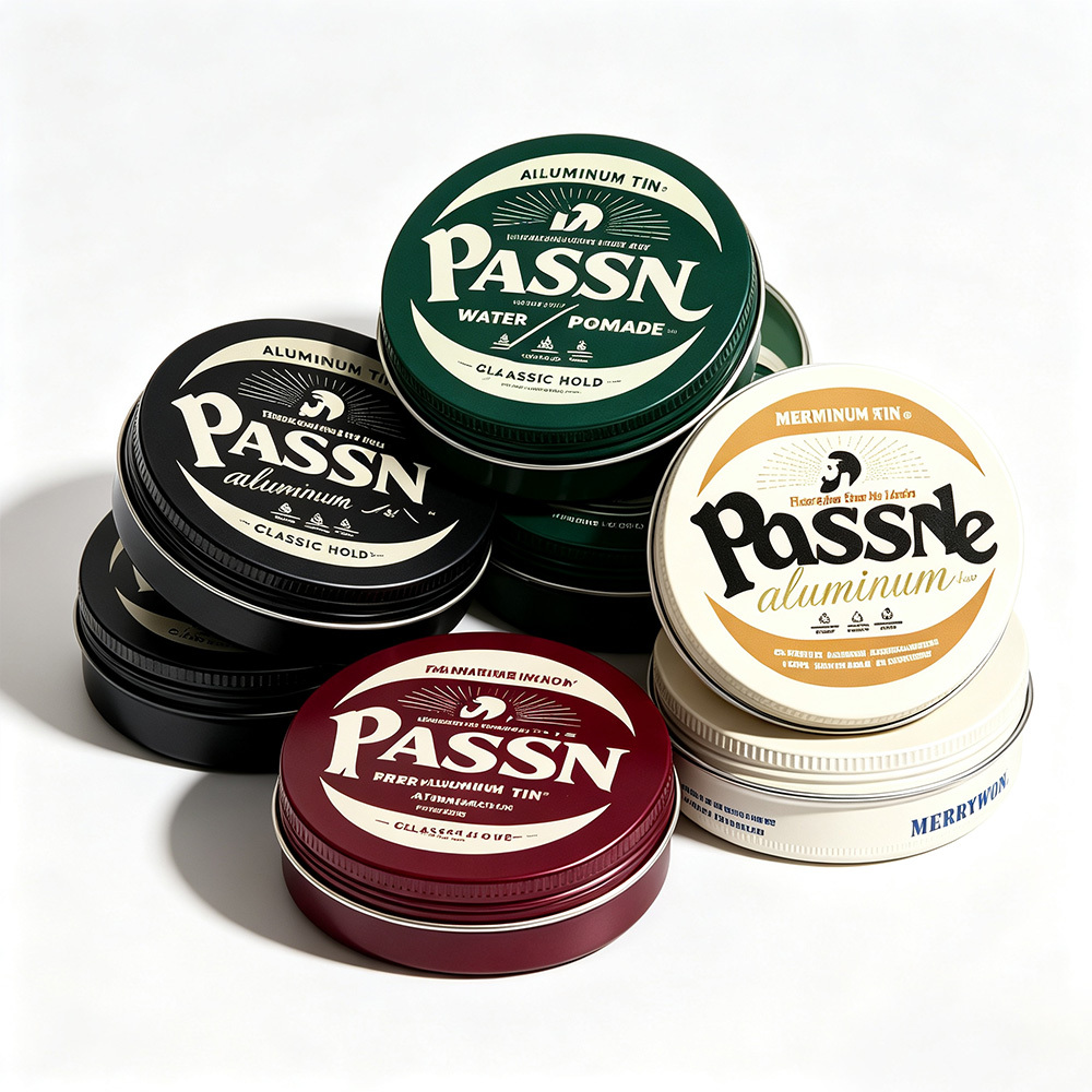 Screw Lid Aluminum Jar Aluminum Can for Hair Clay Cosmetic Balm Container Free Sample Free Design