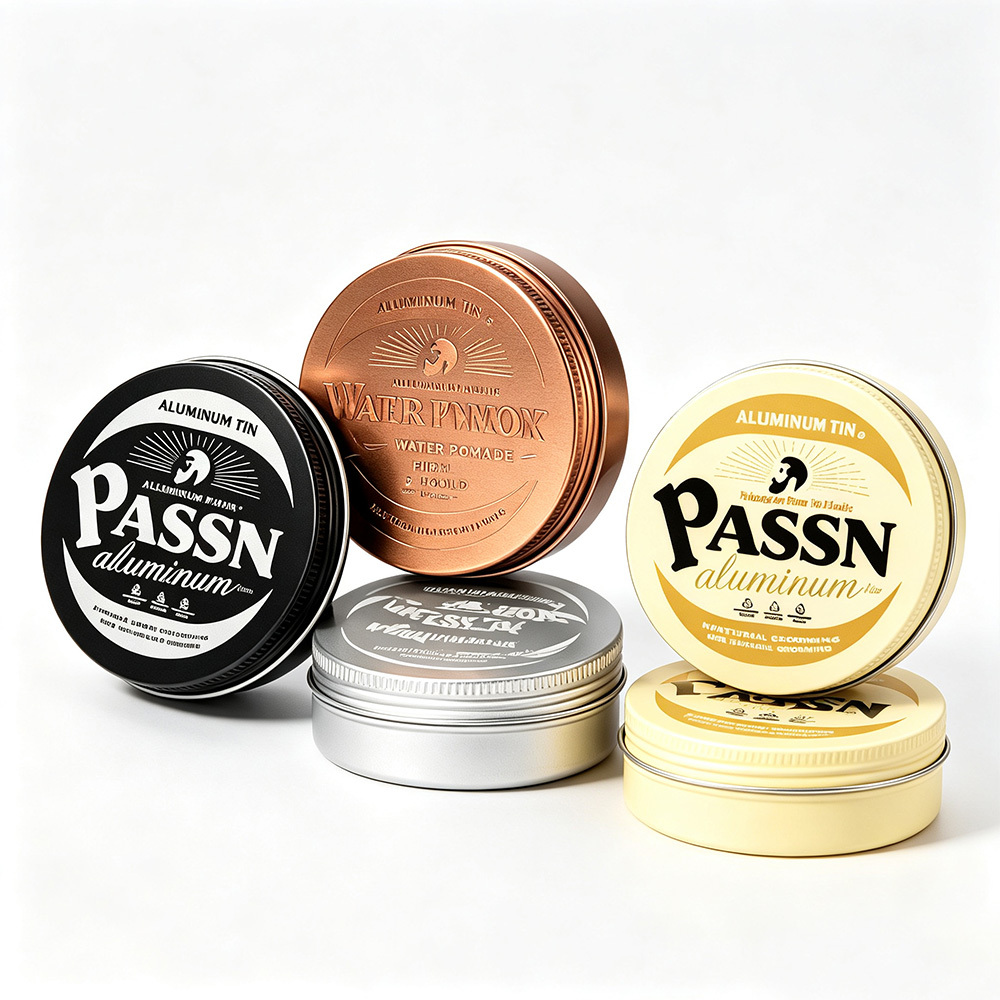 Screw Lid Aluminum Jar Aluminum Can for Hair Clay Cosmetic Balm Container Free Sample Free Design