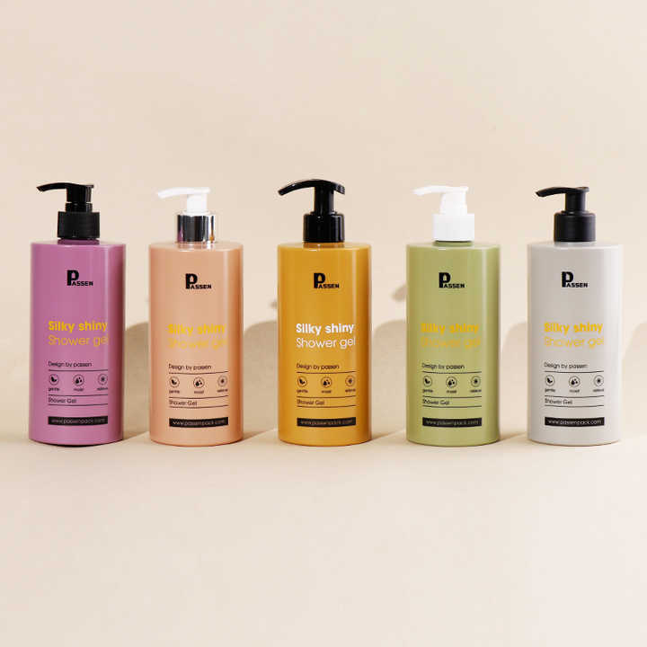 Empty Recycled Shampoo Plastic Bottle Packing Eco Friendly Cosmetic Packaging