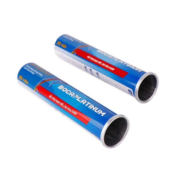 Empty Aluminum Effervescent Tube With Desiccant Cap for Dietary Supplement Tablets