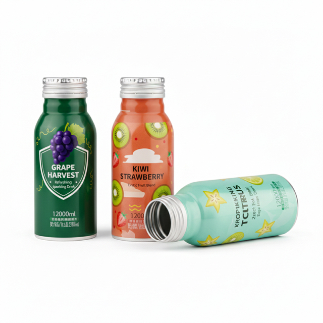100ml 150ml 250ml 350ml Custom Printed Aluminum Bottles for Juice Coffee Wine Beverage Branding