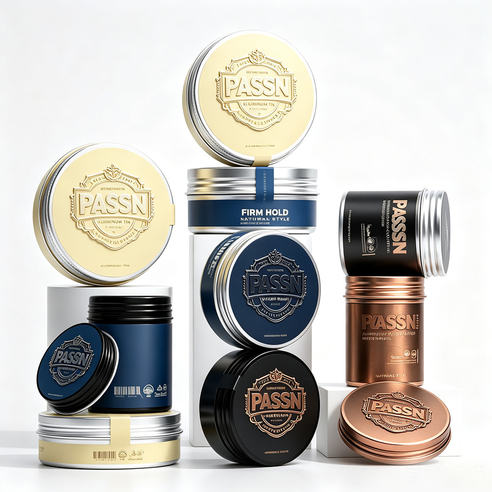 Eco Friendly Aluminum Jar for Natural Beauty Product and Hair Styling Paste Packaging Free Sample Available,PASSEN,Eco Friendly Aluminum Jar for Natural Beauty Product and Hair Styling Paste Packaging Free Sample Available