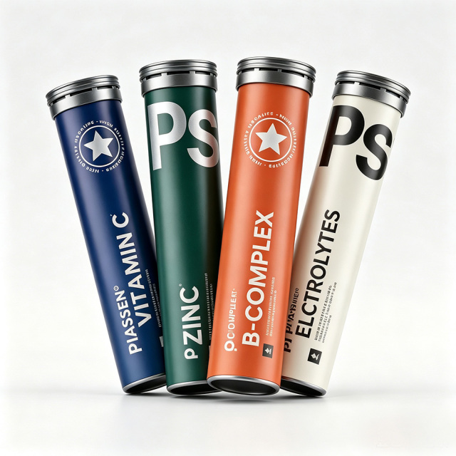 Aluminum Effervescent Tablet Tube Moisture Proof Aluminum Packaging Tube for Effervescent Tablets